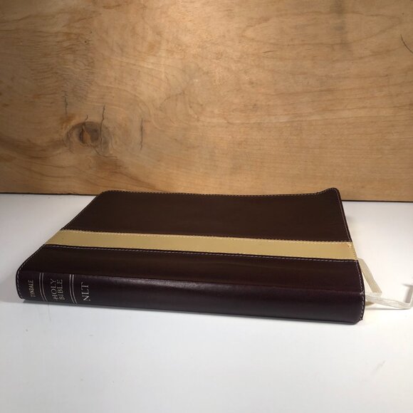 Tyndale Bible New Living Translation NLT Bonded Leather Burgundy Slimline 2004 - Picture 4 of 7